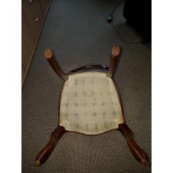 6 leren stoelen
