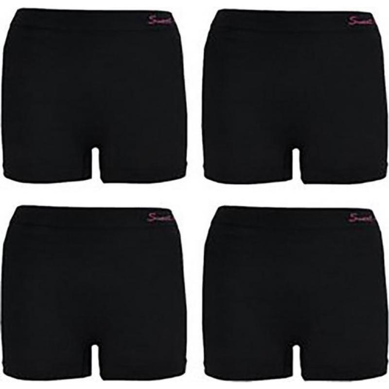 hoge boxershorts van SW/MB zwart one size 4-pack € 12,00