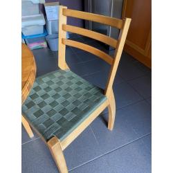 Ovale Kerselaren eetkamertafel met 6 stoelen