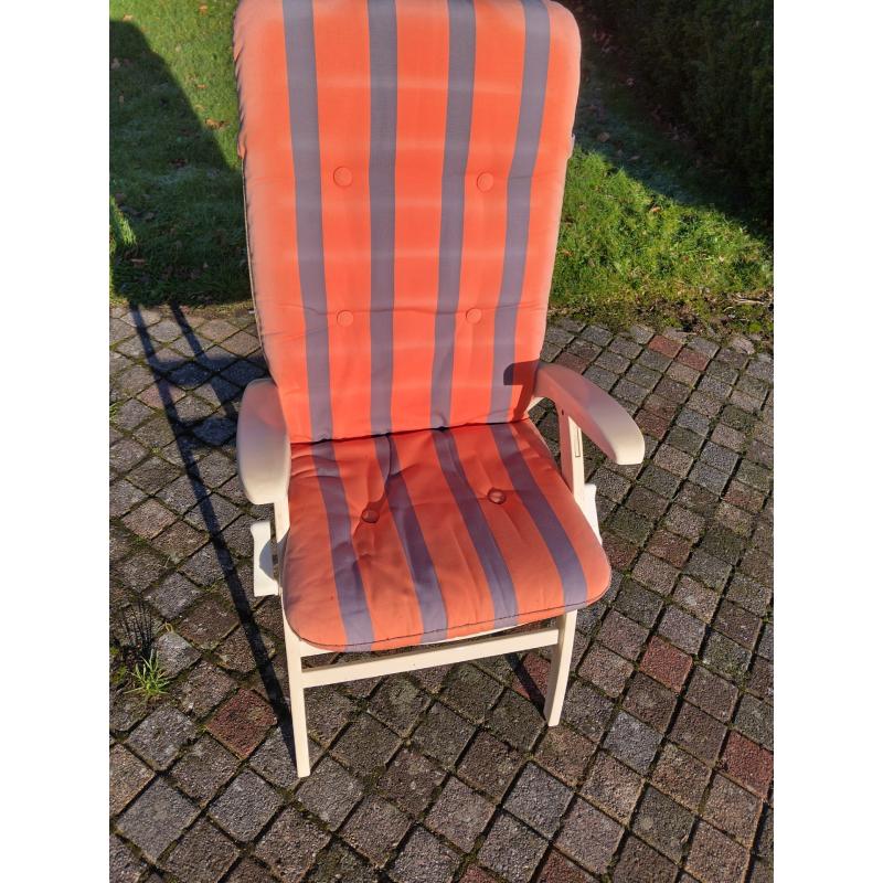 6 tuinstoelen met kussens
