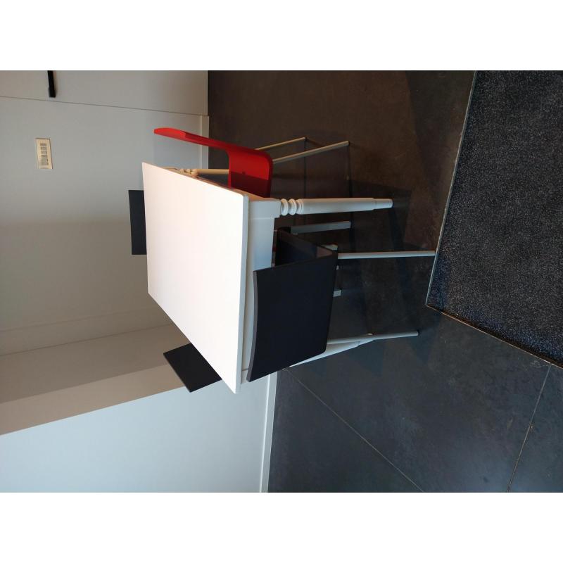 Massief houten tafel - wit