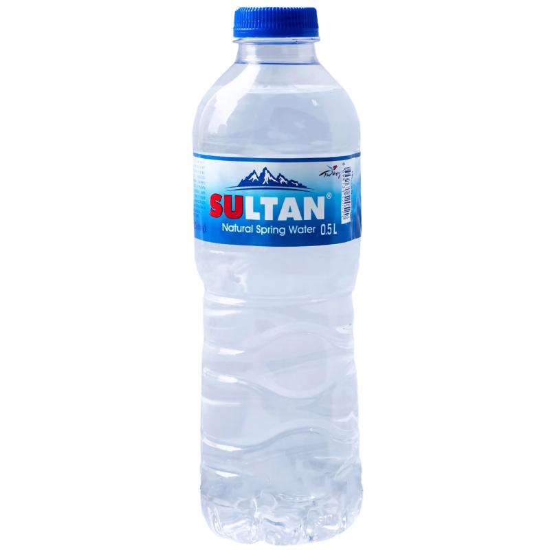 Mineraalwater van het merk 'Sultan'