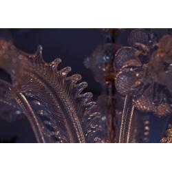 3 Antieke glazen kroonluchters Murano glas