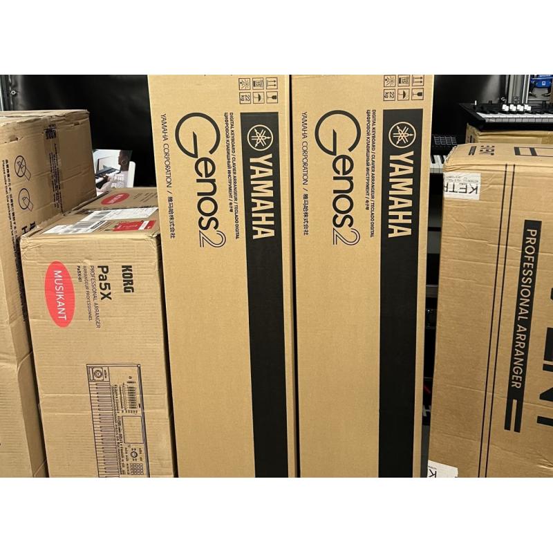 Yamaha Genos2 76-key, Yamaha Genos , Yamaha Tyros5 76-Key , Yamaha MODX8+ Plus,  Yamaha PSR-SX900,  Yamaha Montage 8 , Korg Pa5X, Korg Pa4X, Korg Pa4X MG2 Edition, Korg Pa1000 MG Edition, Korg PA-1000, Roland FANTOM-8,  Nord Electro 6D , Ketron EVENT