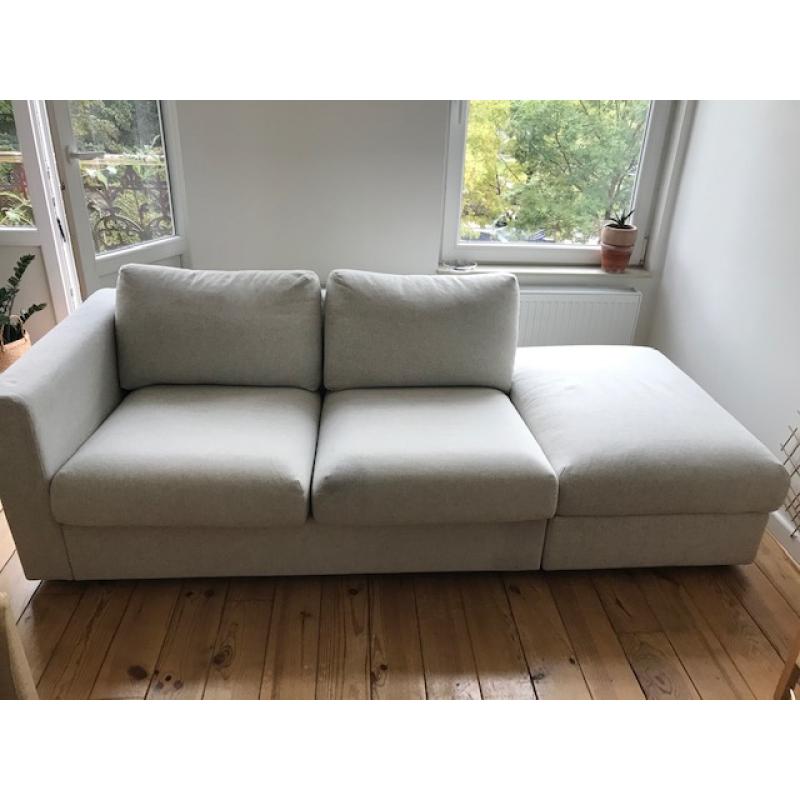 2.5 natuurlederen dubbele relaxzetel