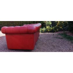 Chesterfield sofa,3 seats, Signed with pegasus